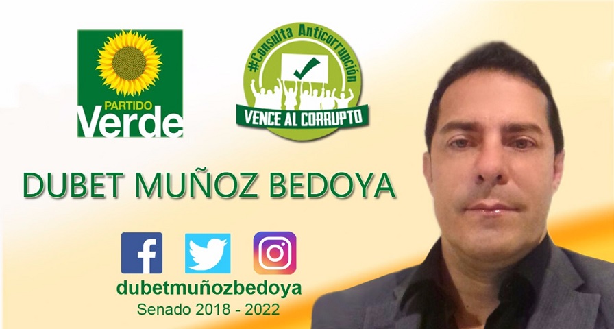 DUBET MU�OZ BEDOYA, ASPIRANTE AL SENADO POR ALIANZA VERDE