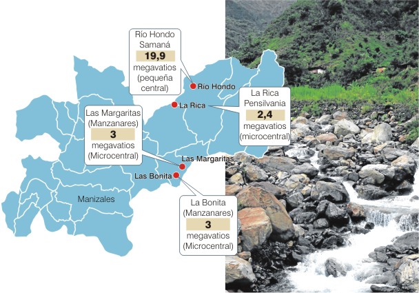 GENSA, TRAS TRES PEQUE�AS CENTRALES HIDROEL�CTRICAS EN EL ORIENTE DE CALDAS