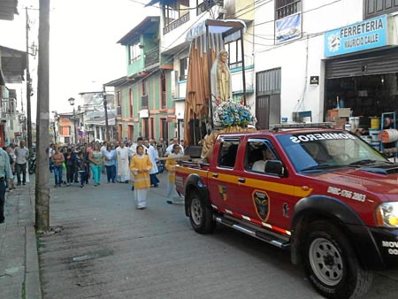 PROCESI�N DE DESPEDIDA AL AL VIRGEN