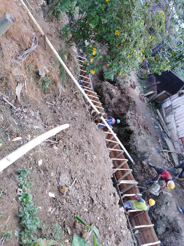 canalizaci�n y construcci�n de pantalla sector la planta