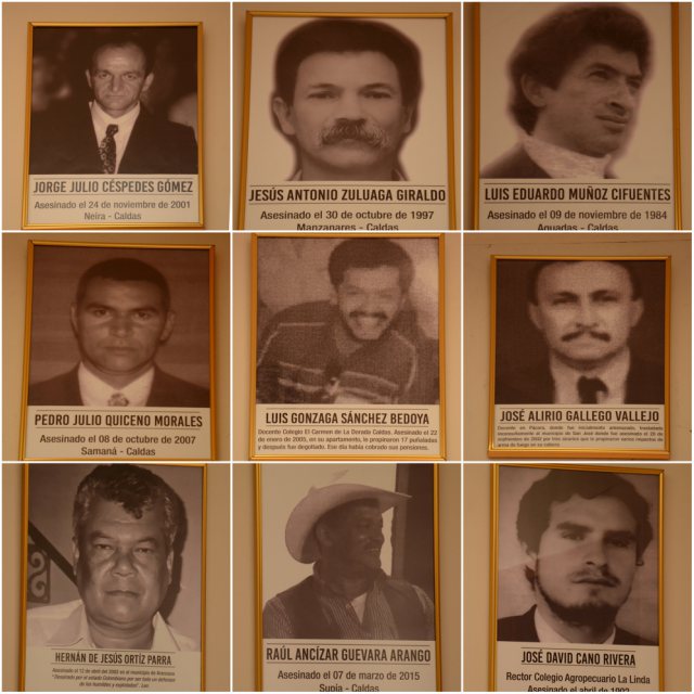MAESTROS ASESINADOS EN CALDAS: �VIVOS EN LA MEMORIA!