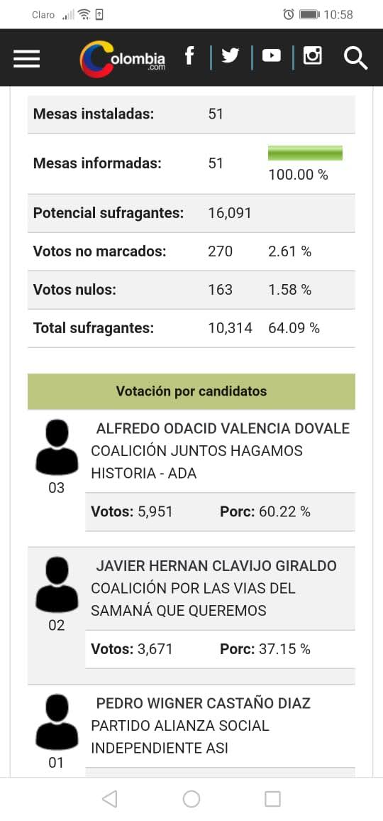 ALFREDO ODACID VALENCIA DOVALE, NUEVO ALCALDE DE SAMAN�