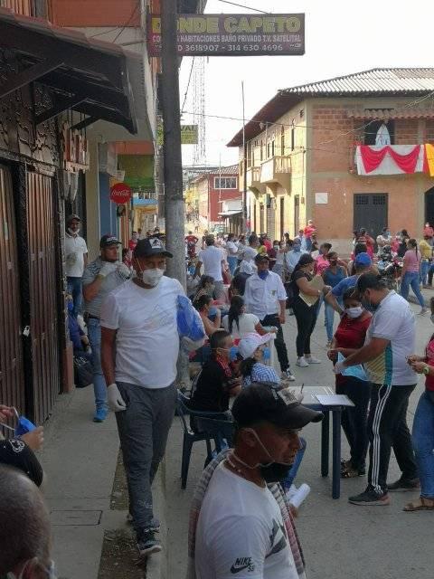 DESORDENES EN LA ENTREGA DE LAS AYUDAS EN EL CORREGIMIENTO DE SAN DIEGO 