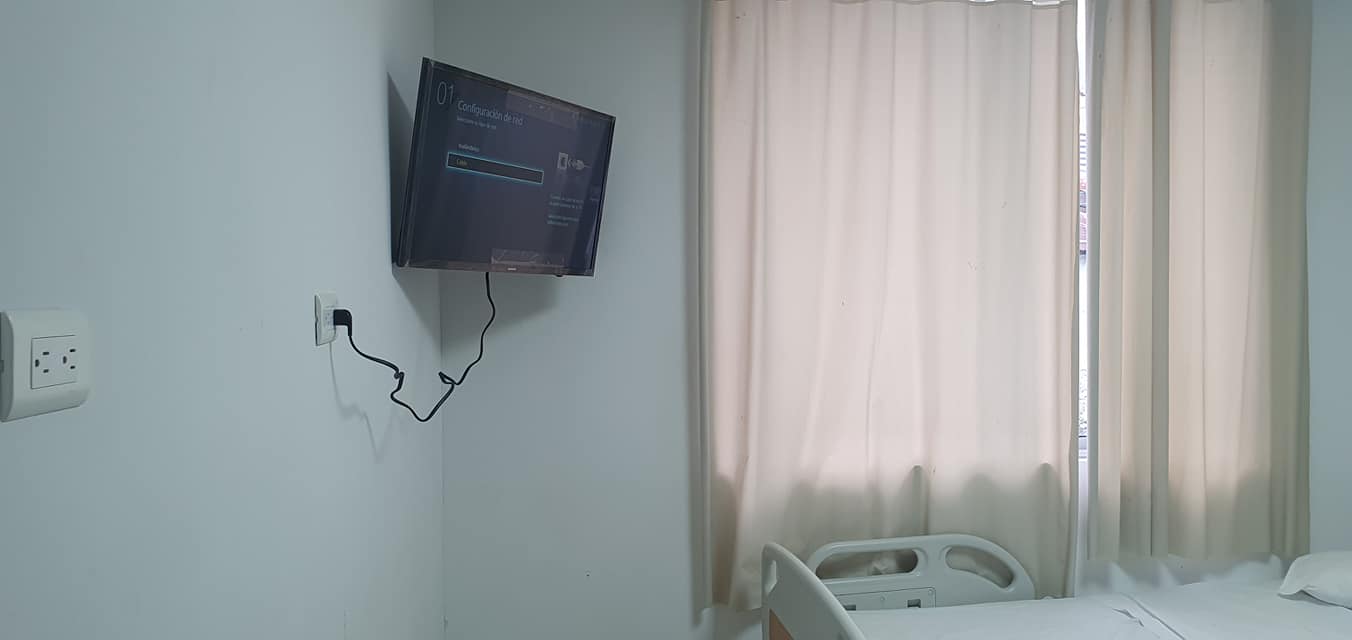 INSTALARON LOS TV EN TODAS LAS HABITACIONES DEL �REA DE HOSPITALIZACI�N