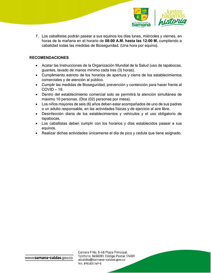 LA ALCAD�A ESTUDIANDO LAS SOLICITUDES DE INGRESO  A SAMAN�, CON LOS DEBIDOS PROTOCOLOS 