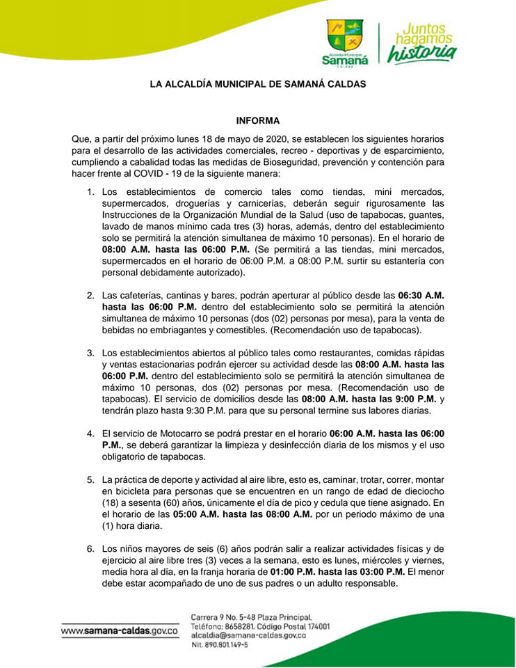 LA ALCAD�A ESTUDIANDO LAS SOLICITUDES DE INGRESO  A SAMAN�, CON LOS DEBIDOS PROTOCOLOS 