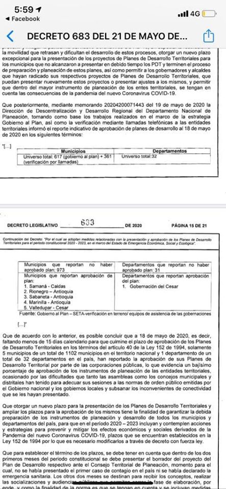 SAMAN�, PRIMER MUNICIPIO DEL PA�S EN TENER APROBADO EL PLAN DE DESARROLLO