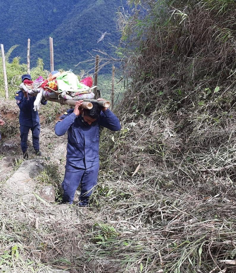 LOGRARON EVACUAR PACIENTE DESDE VEREDA LA VI�A
