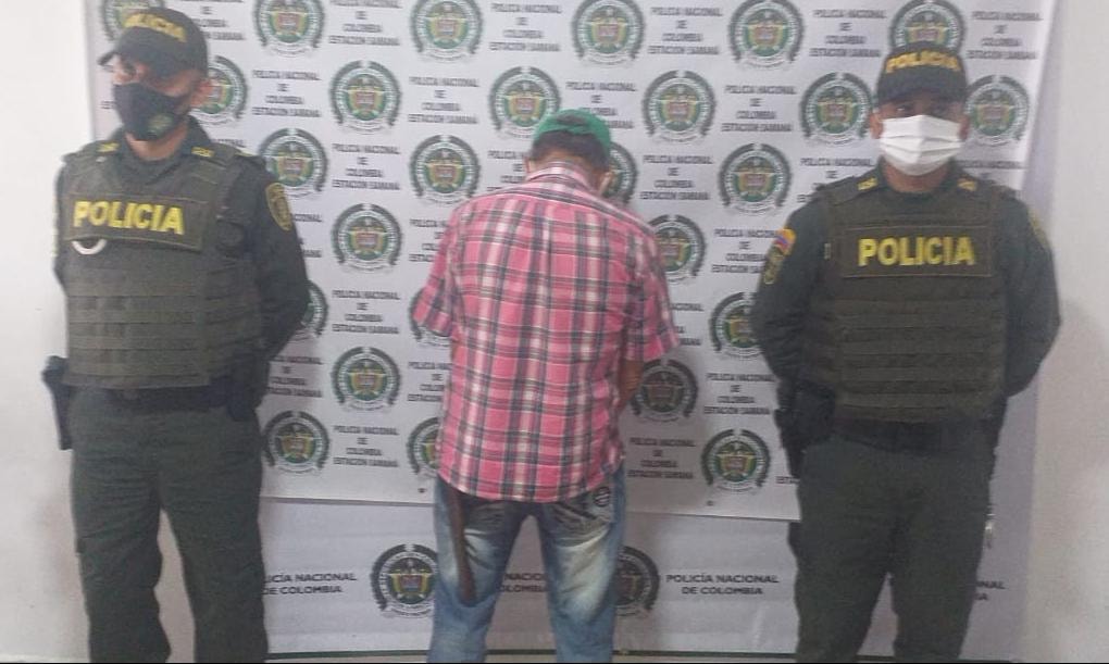 EN SAMAN�  FUE SORPRENDIDO INCUMPLIENDO LA MEDIDA DE PRISI�N DOMICILIARIA