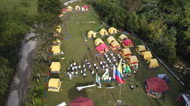 70 CAMPISTAS DEL ORIENTE DE CALDAS PARTICIPARON EN EL CAMPAMENTO JUVENIL REGIONAL