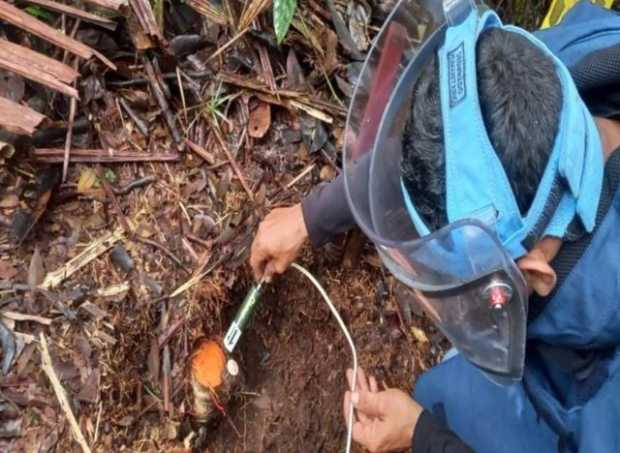 DESTRUYEN TRES MINAS ANTIPERSONAL EN LA VEREDA RAUDALES