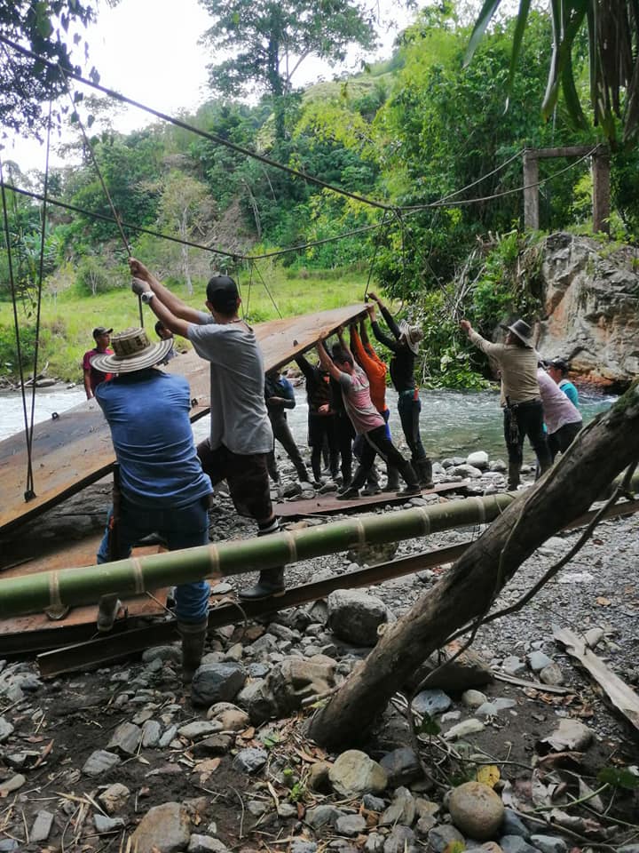 RECONSTRUCCI�N PUENTE COLGANTE VEREDA LA ALEJANDR�A  SAN DIEGO