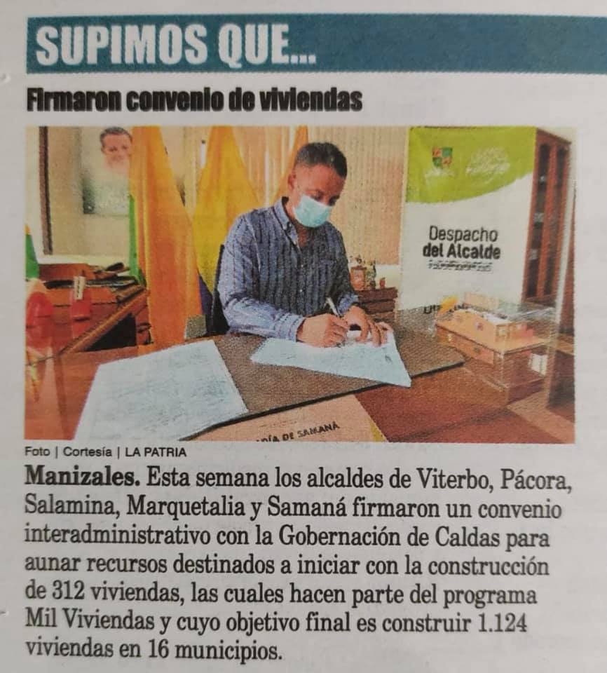 PRIMERAS 100 VIVIENDAS DE LAS 140 PARA SAMAN�