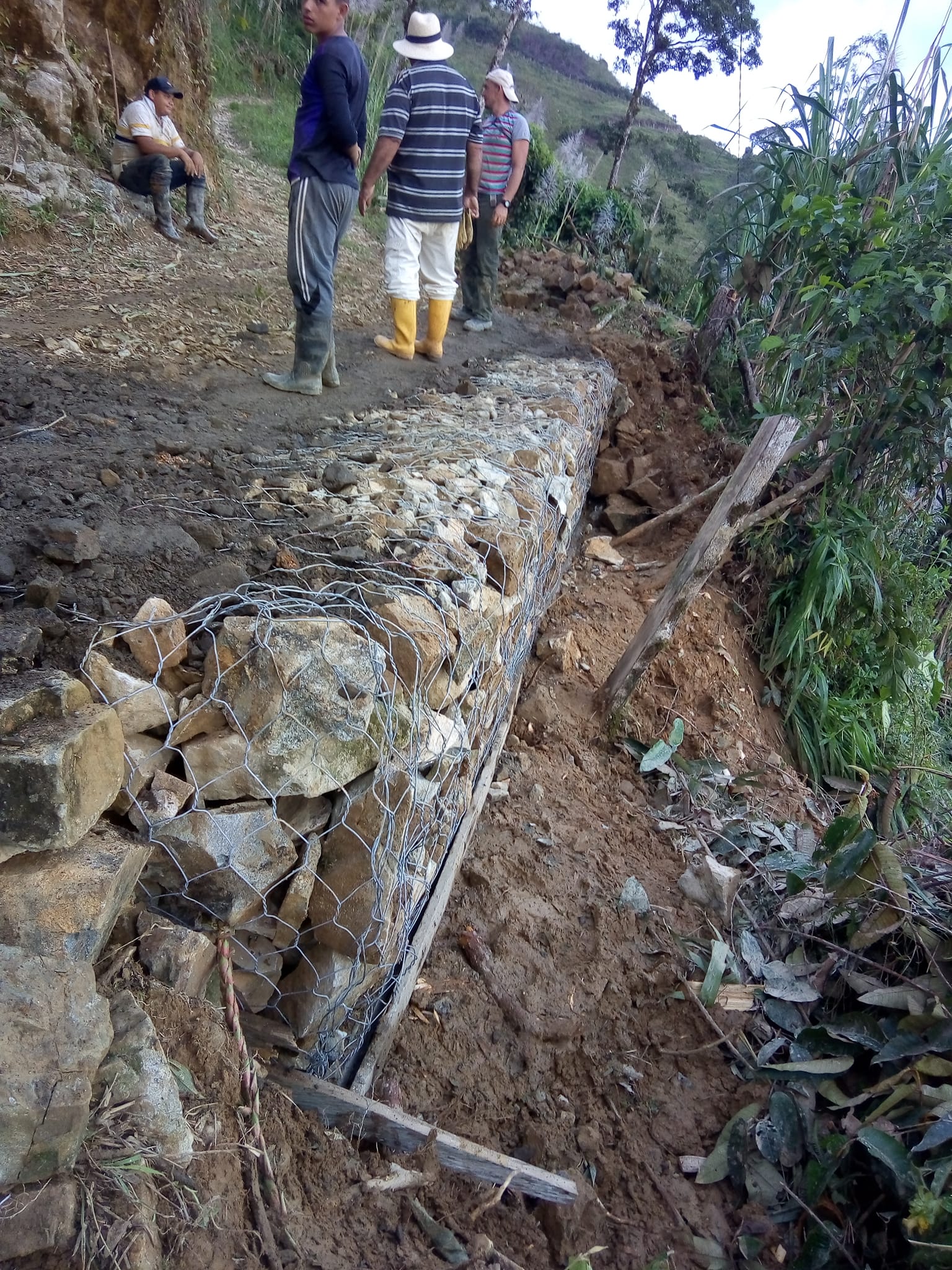 OBRA QUE SE EST� REALIZANDO EN LA VEREDA DE TESORITOS 