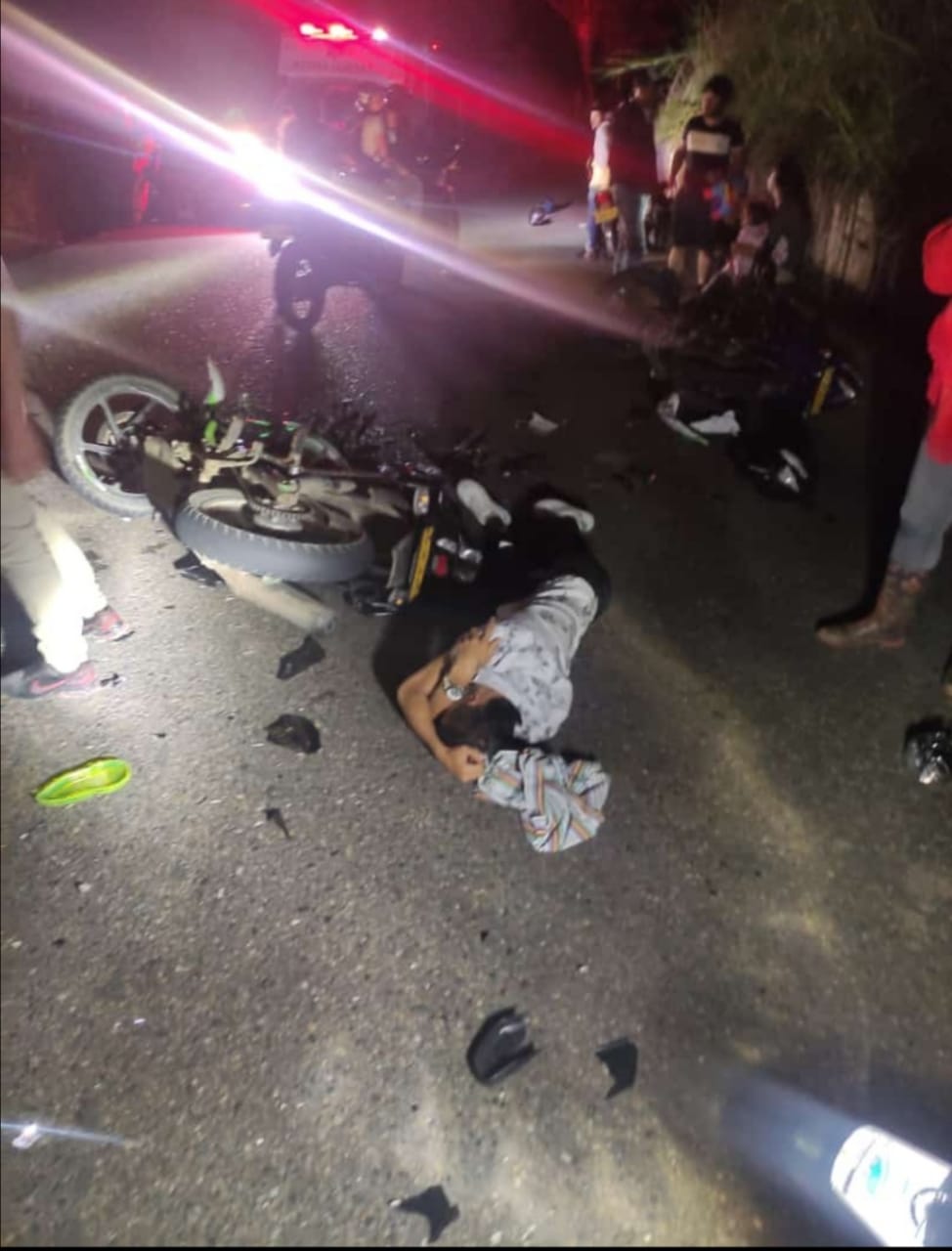 SE ESTRELLARON DOS MOTOS DE FRENTE SECTOR EL BRASIL