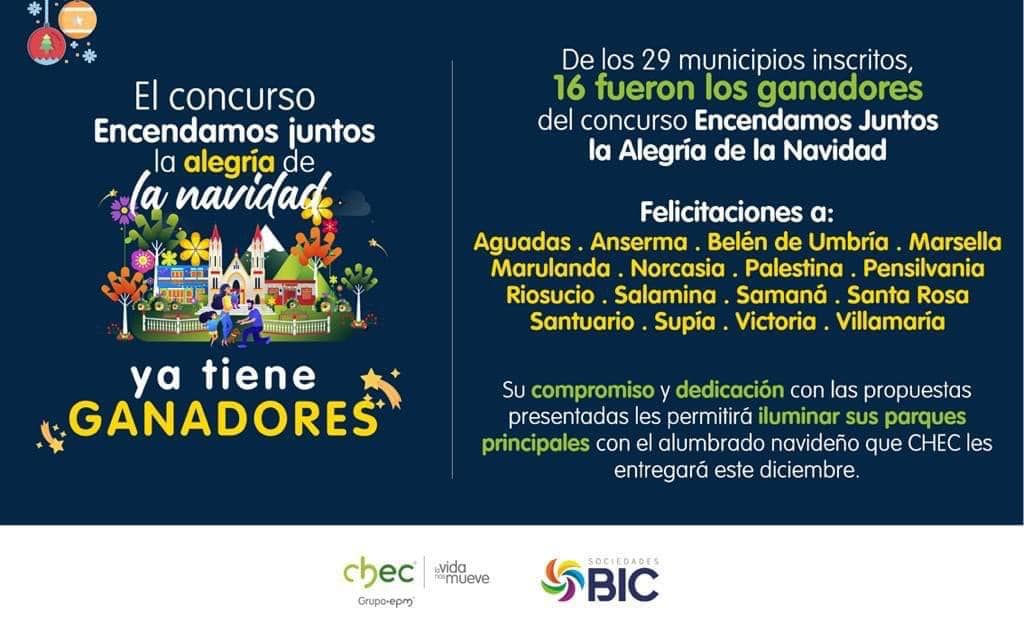 GANADORES DEL CONCURSO CHEC ENCENDAMOS JUNTOS LA ALEGR�A DE LA NAVIDAD