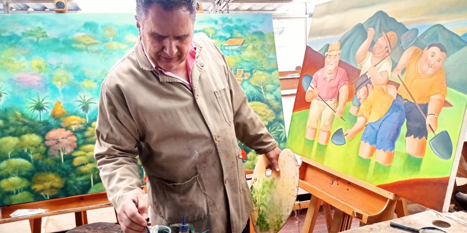 EL CAMPESINO QUE SE VOLVI� ARTISTA PL�STICO Y AHORA TRABAJA POR ENCARGO