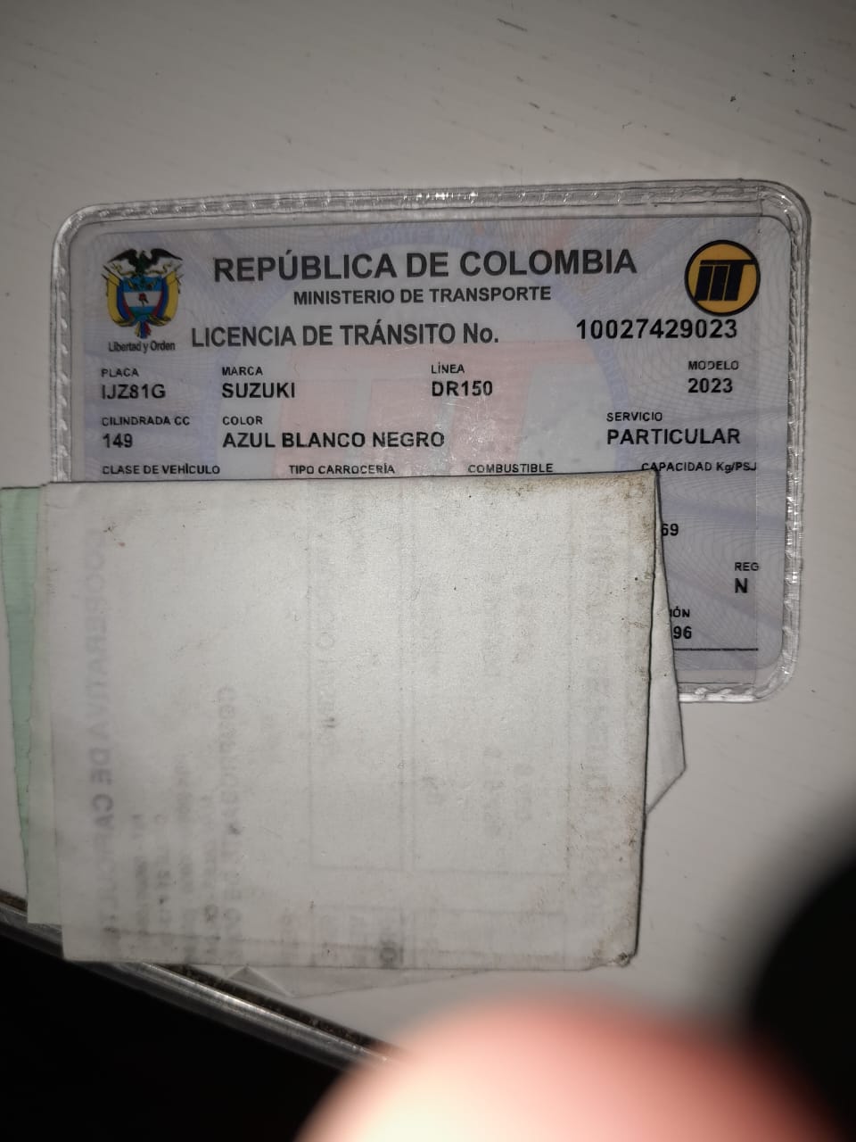 MOTO ROBADA IJZ81G EN EL TRAYECTO DEL CRUCE A VICTORIA CALDAS