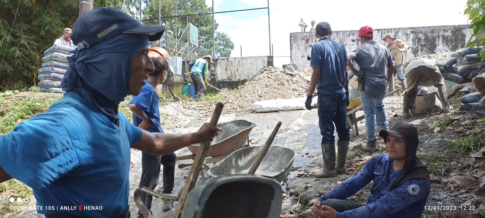 primer tramo de placa huella corregimiento de Berl�n