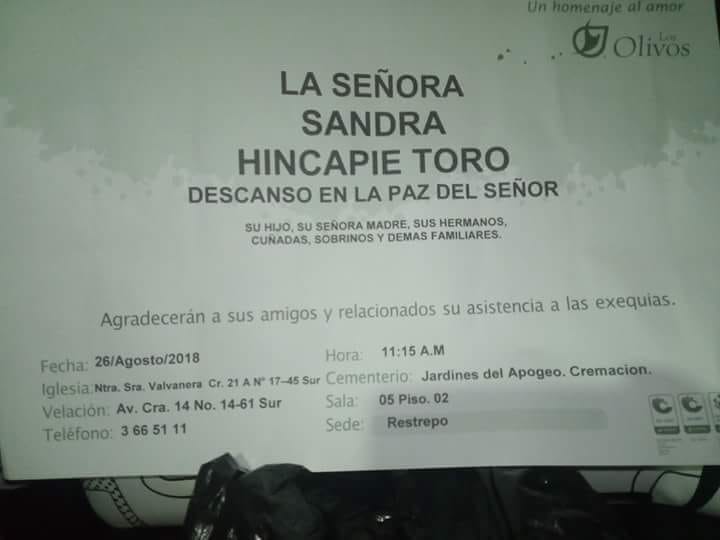 SANDRA HINCAPIE TORO