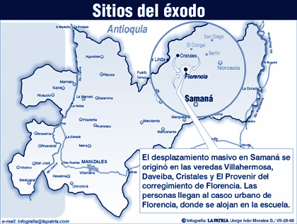 MIL PERSONAS SE HAN DESPLAZADO HACIA FLORENCIA
