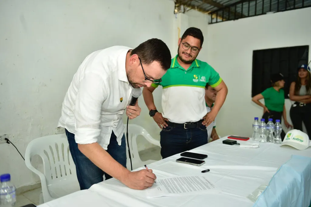 CONVENIO POR 75 MILLONES PARA MEJORAR LAS V�AS TERCIARIAS DEL CORREGIMIENTO DE SAN DIEGO Y 200 M�S PARA OTRAS PLACA HUELLAS