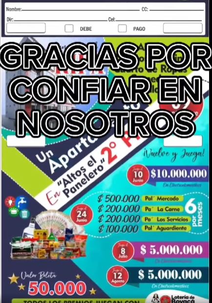 MARI LUZ GIRALDO VASQUEZ  GANADORA DEL APARTAMENTO DE RIFAS EL PANELERO