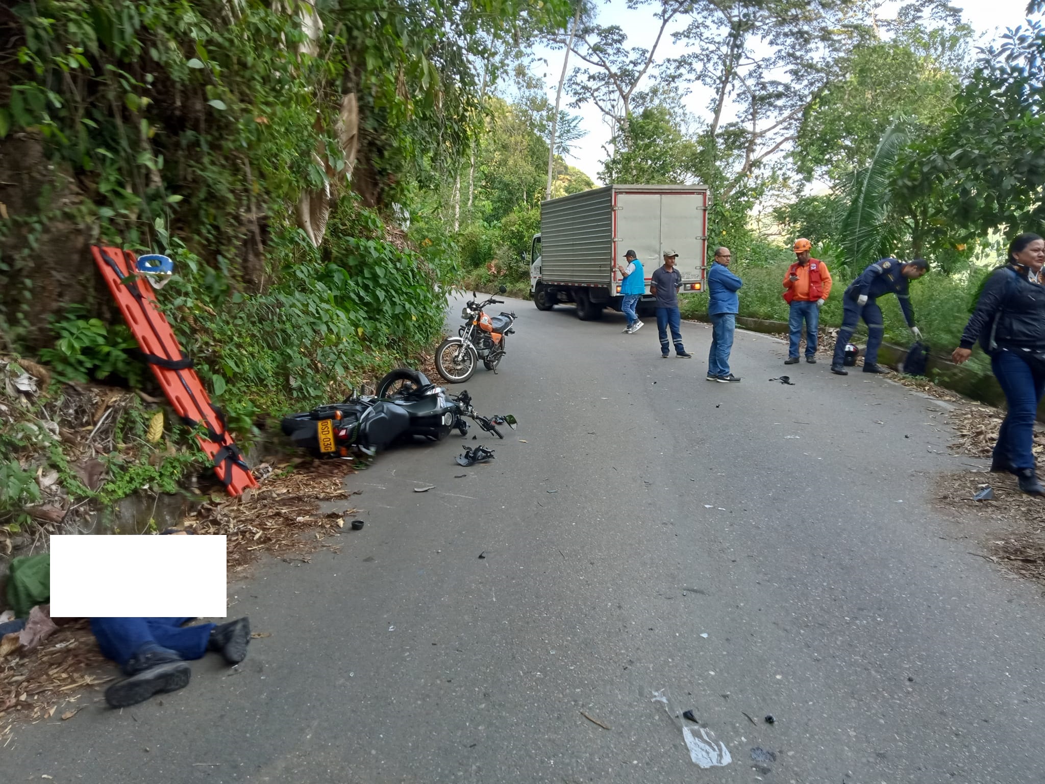 ACCIDENTE SECTOR CHORRO LA MIEL DEJA UN MOTOCICLISTA MUERTO