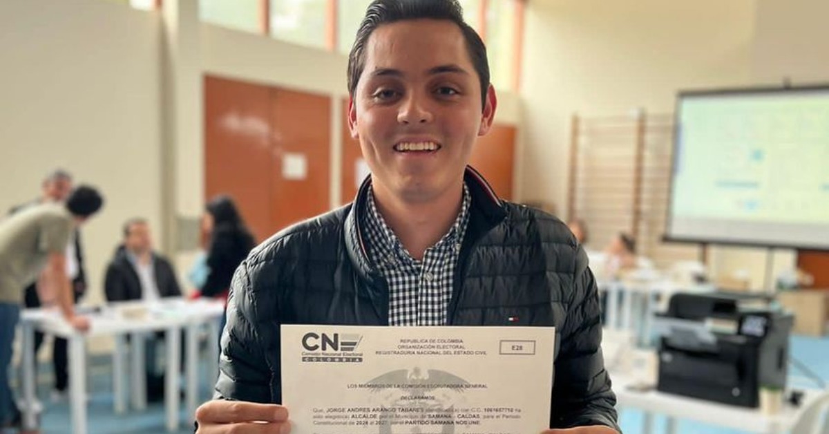 JORGE ANDR�S ARANGO TABARES ES EL NUEVO ALCALDE DE SAMAN�