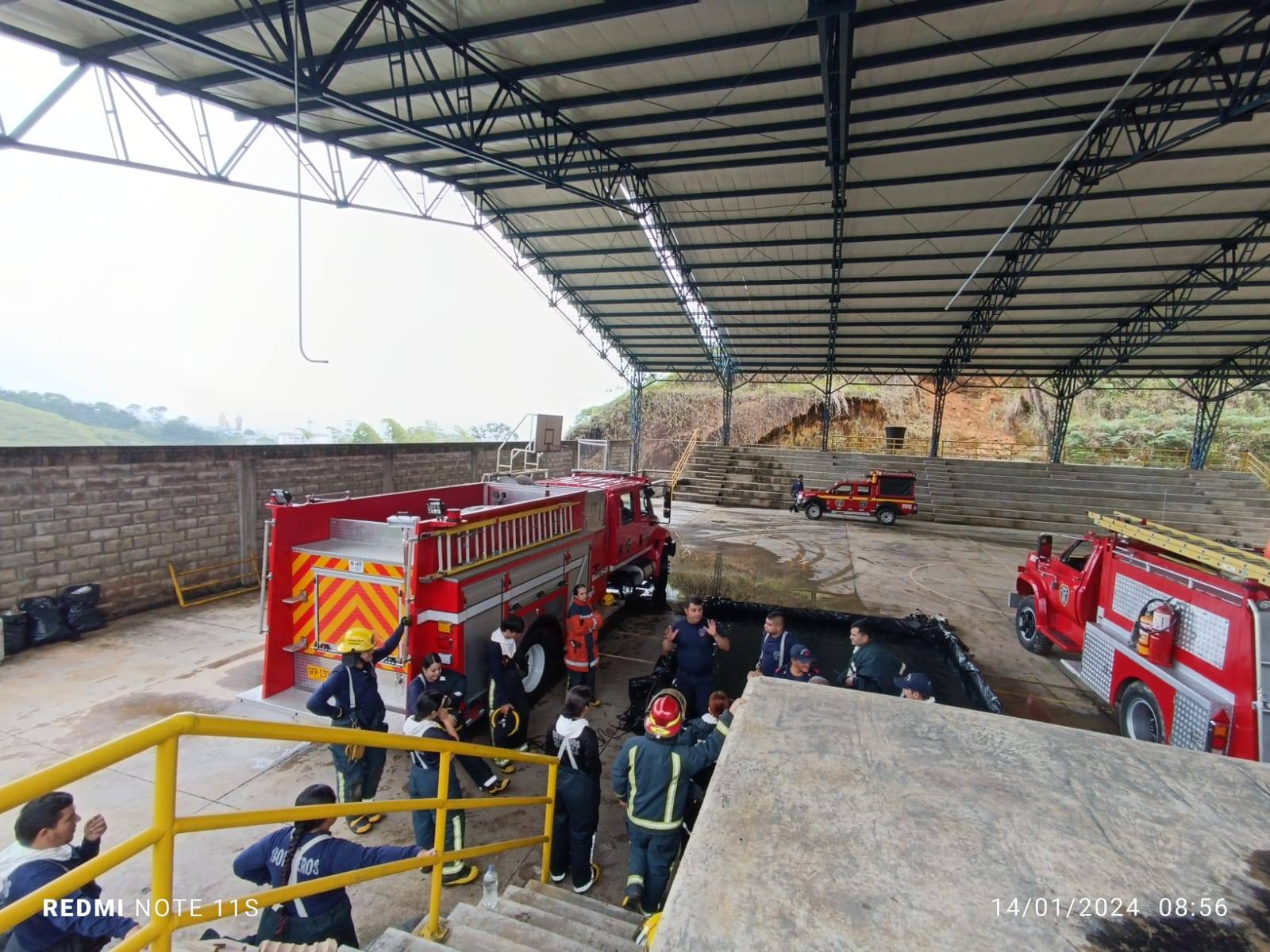 INICIAMOS EL A�O 2024 ENTRENANDO Y REFORZANDO CUERPO DE BOMBEROS