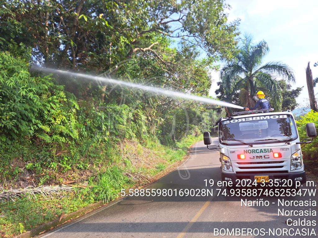 POSIBLE INCENDIO DE COBERTURA VEGETAL EN LA VEREDA EL JARD�N.
