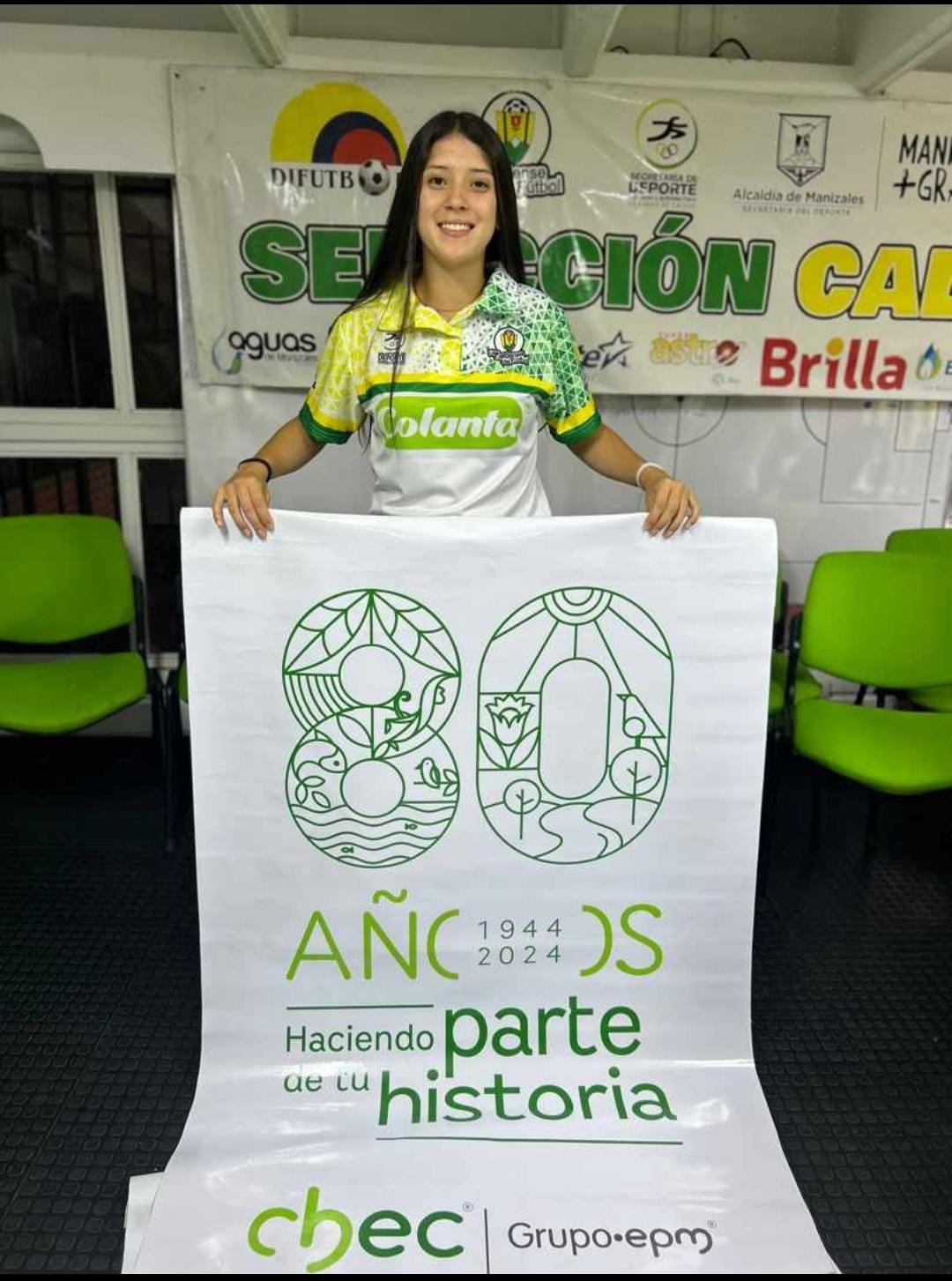 ESTUDIANTE SARA SALGADO REPRESENTANDO A LA SELECCI�N CALDAS