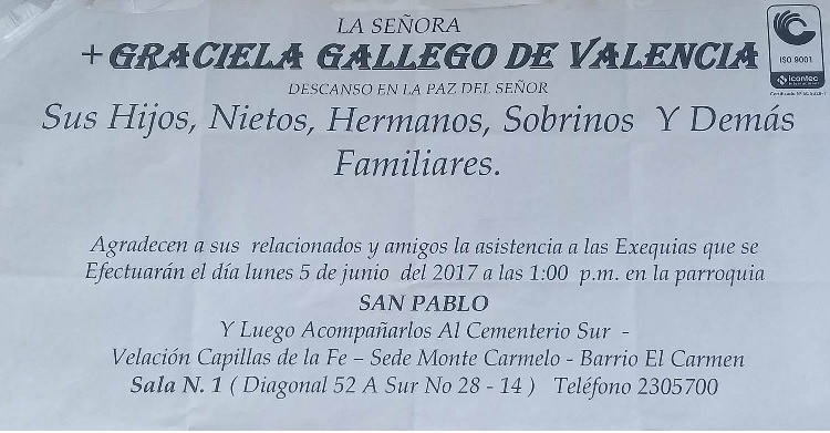 GRACIELA GALLEGO BUITRAGO