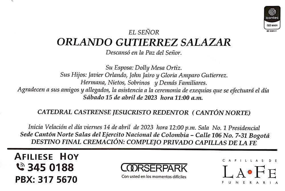 ORLADO GUTIERREZ SALAZAR