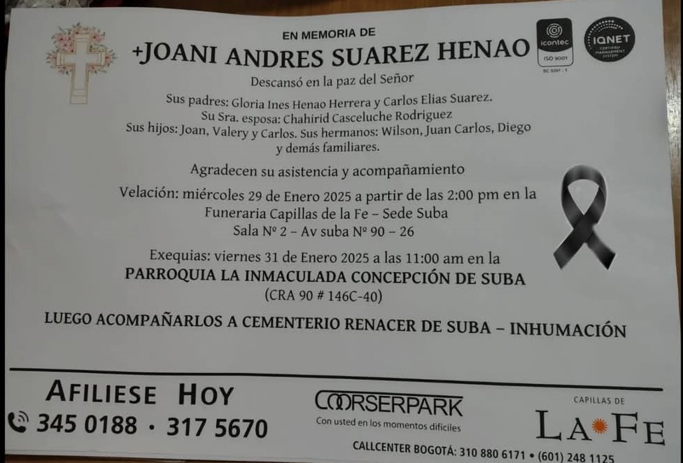 JOANI ANDRES SUAREZ HENAO