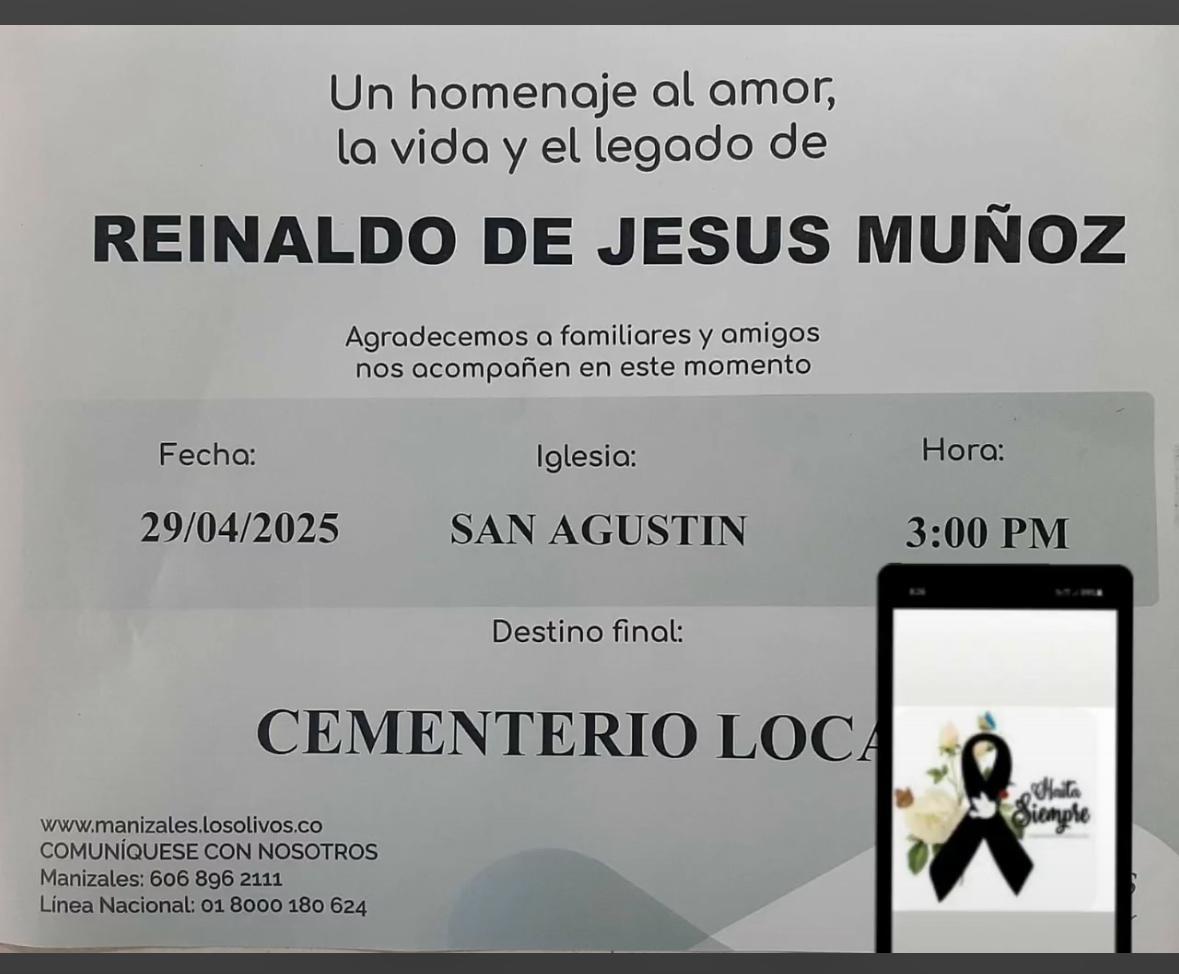 REINALDO DE JESUS MU�OZ L�PEZ